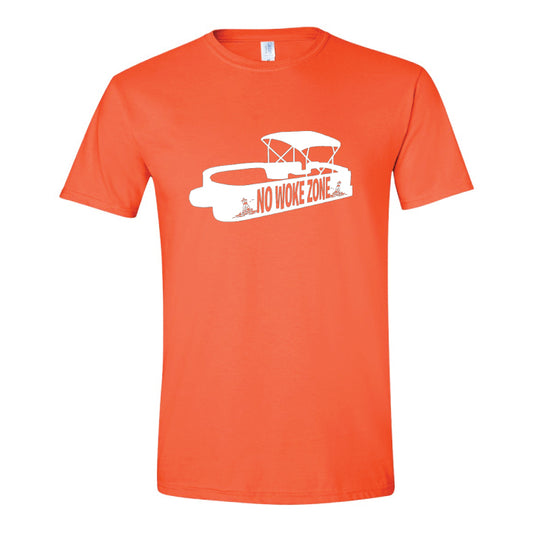 No Woke Zone Boat T Shirt - Large Print
